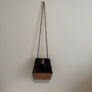 Mode Italy High Fashion Elegant Black and Brown Women's Bag